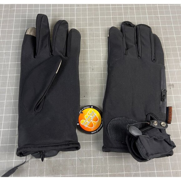 WARMWEAR Battery Heated Touch Screen Gloves Polyester Black Size L/XL - Picture 1 of 6